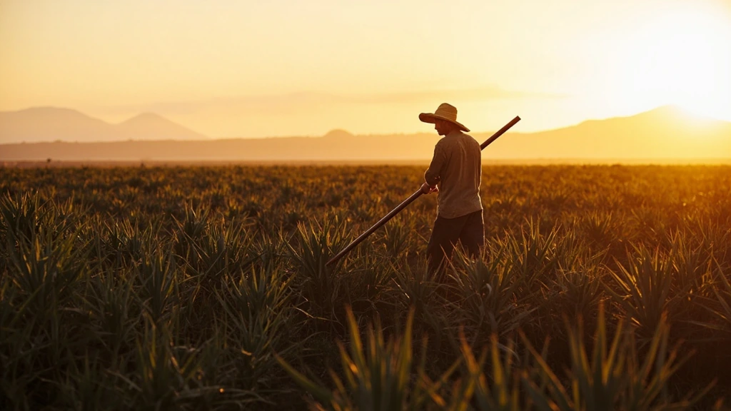 Blue agave harvest in the Jalisco highlands